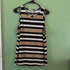 Banana Republic Monochrome Striped Blouse